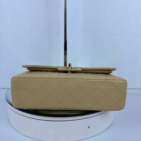 CHANEL CC CAVIAR LEATHER DOUBLE FLAP BAG GHW - Picture 6 of 16